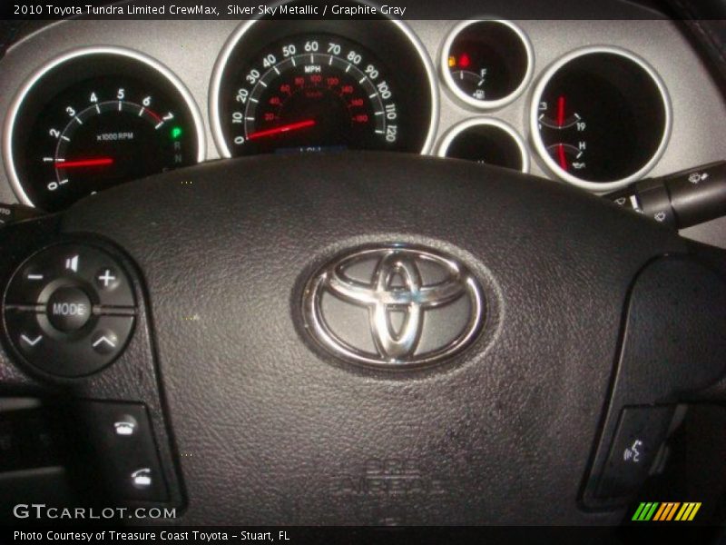 Silver Sky Metallic / Graphite Gray 2010 Toyota Tundra Limited CrewMax