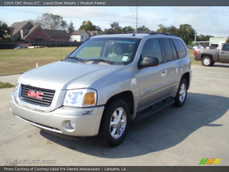 Liquid Silver Metallic / Medium Pewter 2004 GMC Envoy SLT