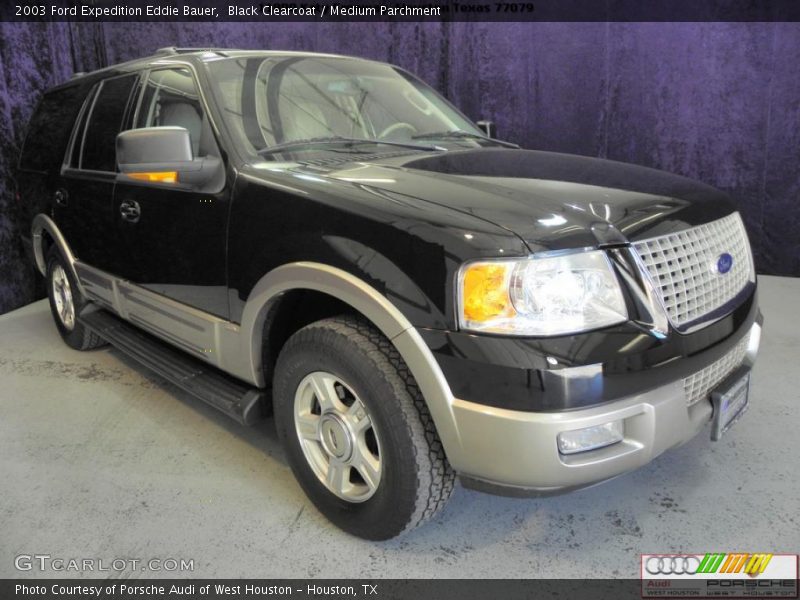 Black Clearcoat / Medium Parchment 2003 Ford Expedition Eddie Bauer