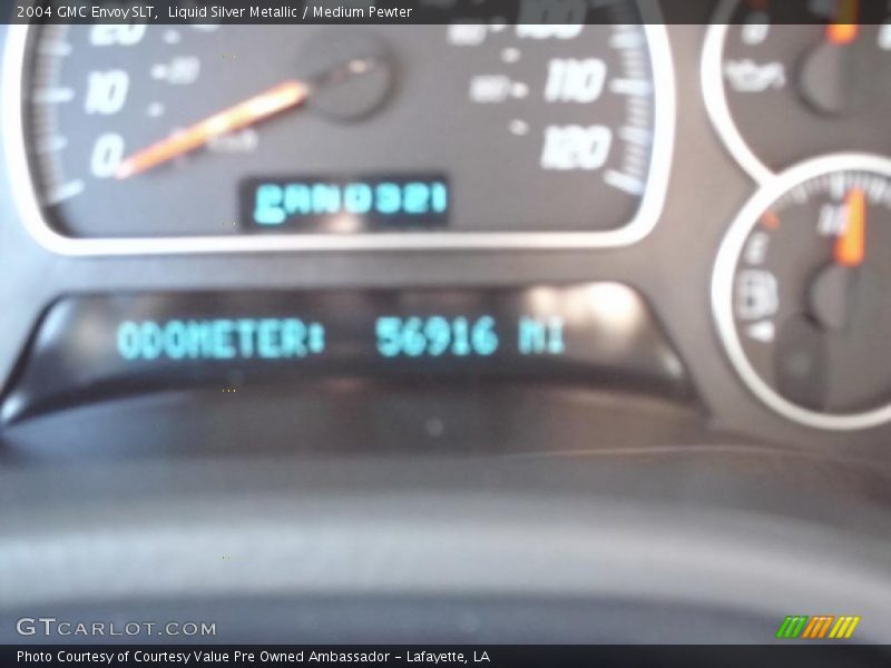 Liquid Silver Metallic / Medium Pewter 2004 GMC Envoy SLT