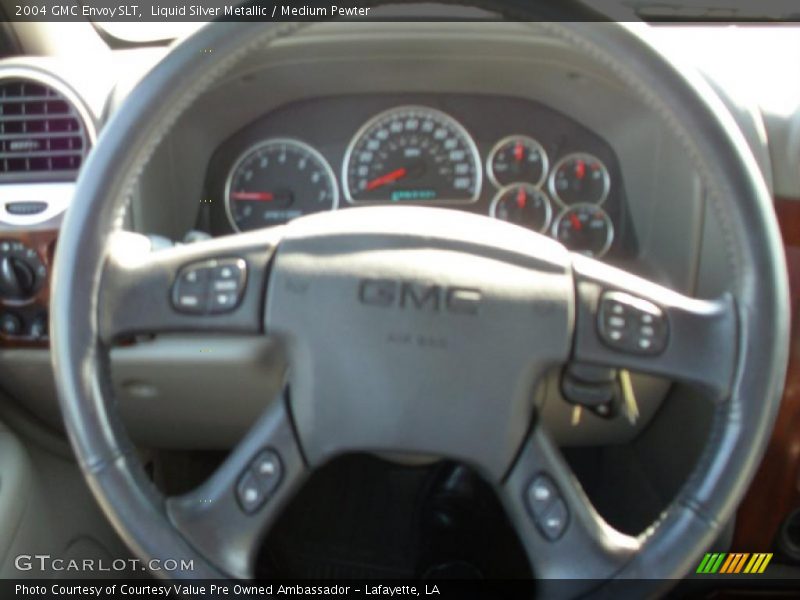 Liquid Silver Metallic / Medium Pewter 2004 GMC Envoy SLT