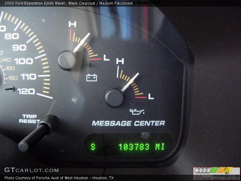 Black Clearcoat / Medium Parchment 2003 Ford Expedition Eddie Bauer