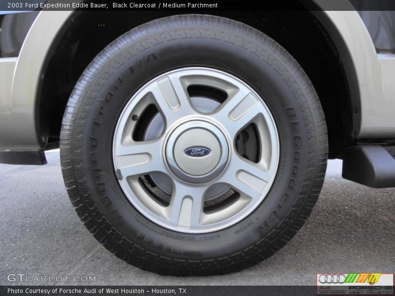 Black Clearcoat / Medium Parchment 2003 Ford Expedition Eddie Bauer