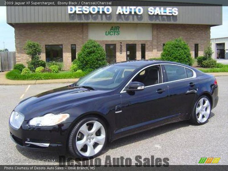 Ebony Black / Charcoal/Charcoal 2009 Jaguar XF Supercharged