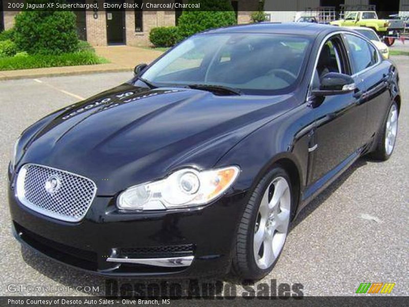 Ebony Black / Charcoal/Charcoal 2009 Jaguar XF Supercharged