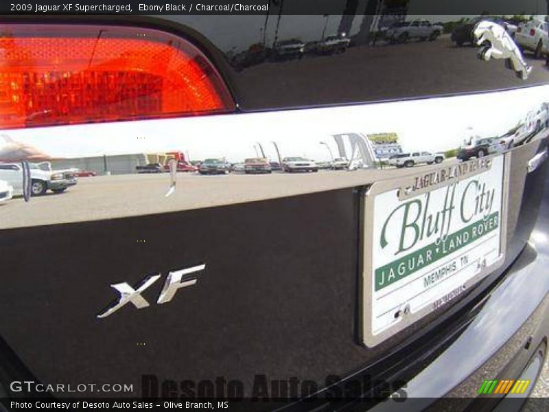 Ebony Black / Charcoal/Charcoal 2009 Jaguar XF Supercharged