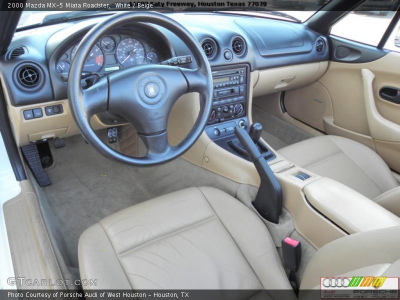 Beige Interior - 2000 MX-5 Miata Roadster 