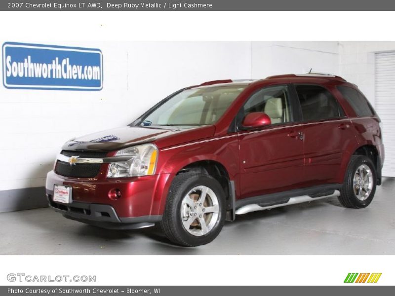 Deep Ruby Metallic / Light Cashmere 2007 Chevrolet Equinox LT AWD