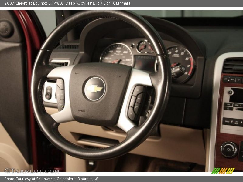 Deep Ruby Metallic / Light Cashmere 2007 Chevrolet Equinox LT AWD