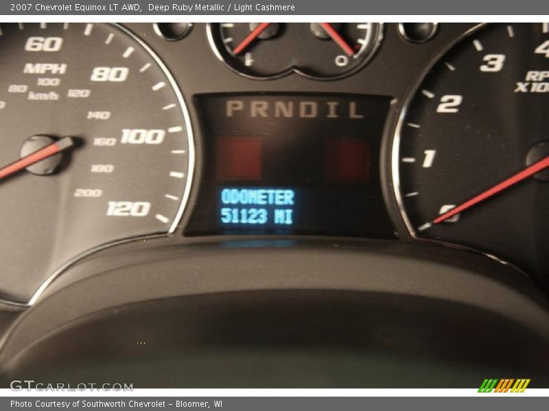 Deep Ruby Metallic / Light Cashmere 2007 Chevrolet Equinox LT AWD