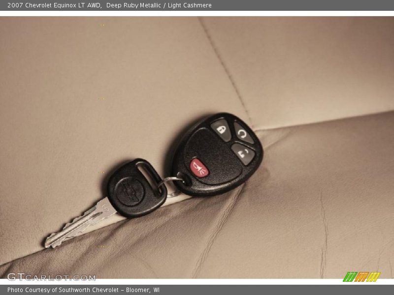 Deep Ruby Metallic / Light Cashmere 2007 Chevrolet Equinox LT AWD