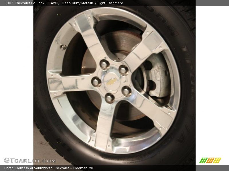 Deep Ruby Metallic / Light Cashmere 2007 Chevrolet Equinox LT AWD