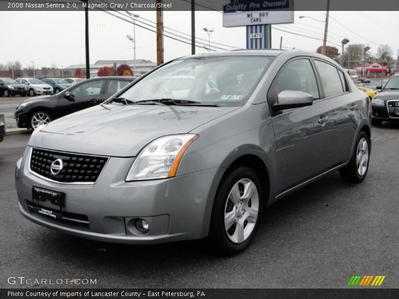 Magnetic Gray / Charcoal/Steel 2008 Nissan Sentra 2.0