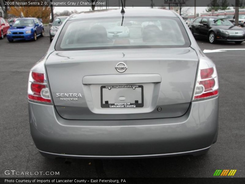 Magnetic Gray / Charcoal/Steel 2008 Nissan Sentra 2.0