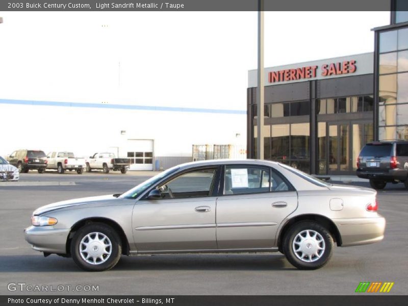 Light Sandrift Metallic / Taupe 2003 Buick Century Custom