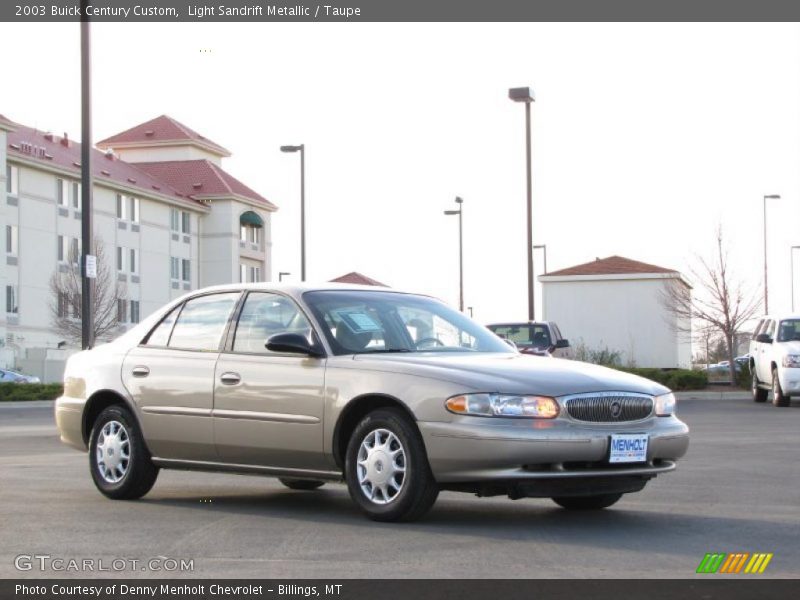 Light Sandrift Metallic / Taupe 2003 Buick Century Custom