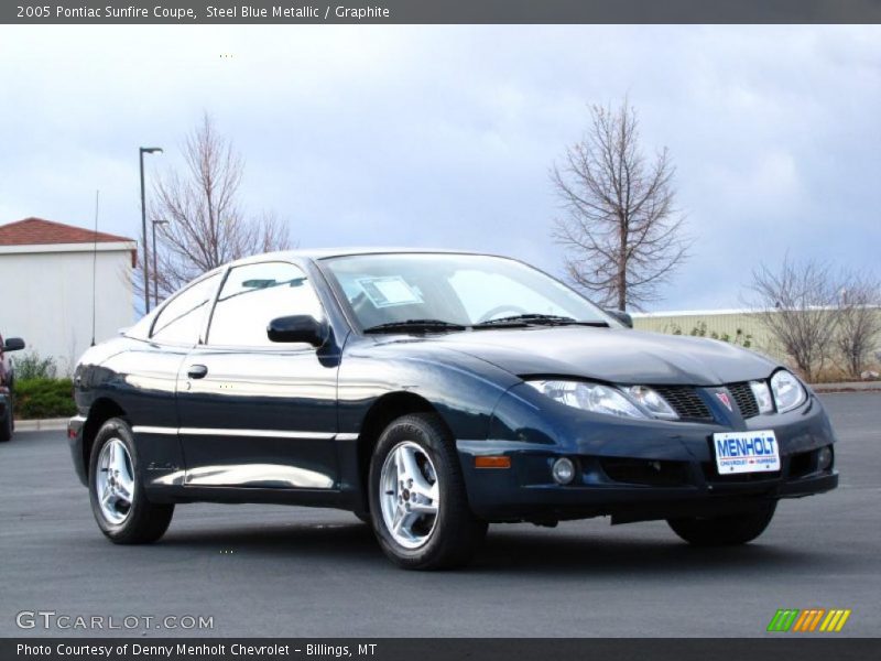 Steel Blue Metallic / Graphite 2005 Pontiac Sunfire Coupe