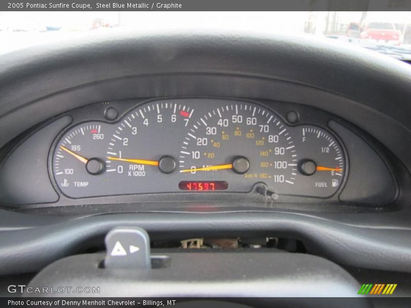 Steel Blue Metallic / Graphite 2005 Pontiac Sunfire Coupe