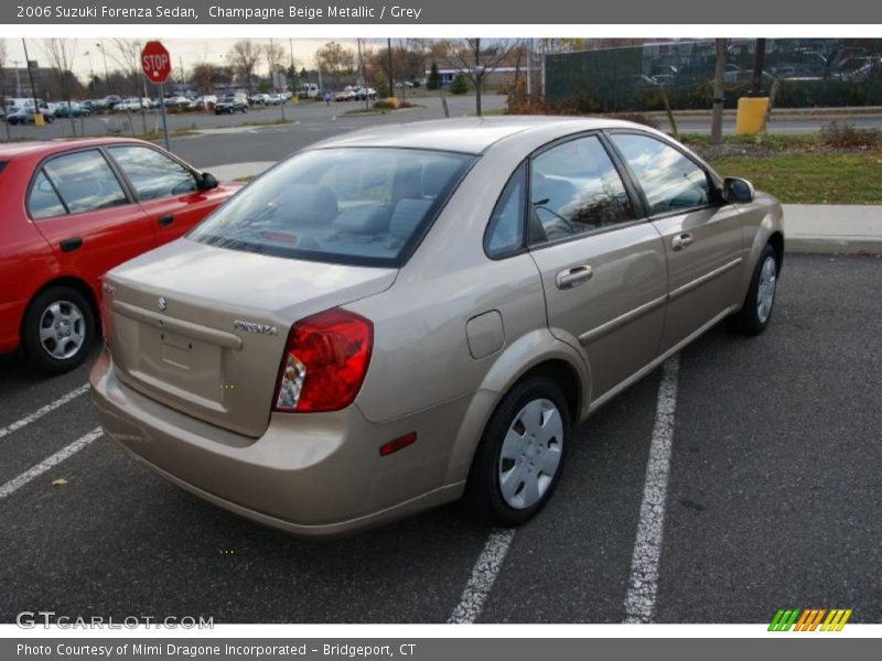 Champagne Beige Metallic / Grey 2006 Suzuki Forenza Sedan