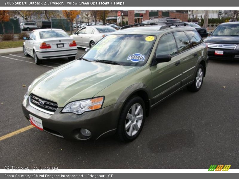 Willow Green Opalescent / Taupe 2006 Subaru Outback 2.5i Wagon