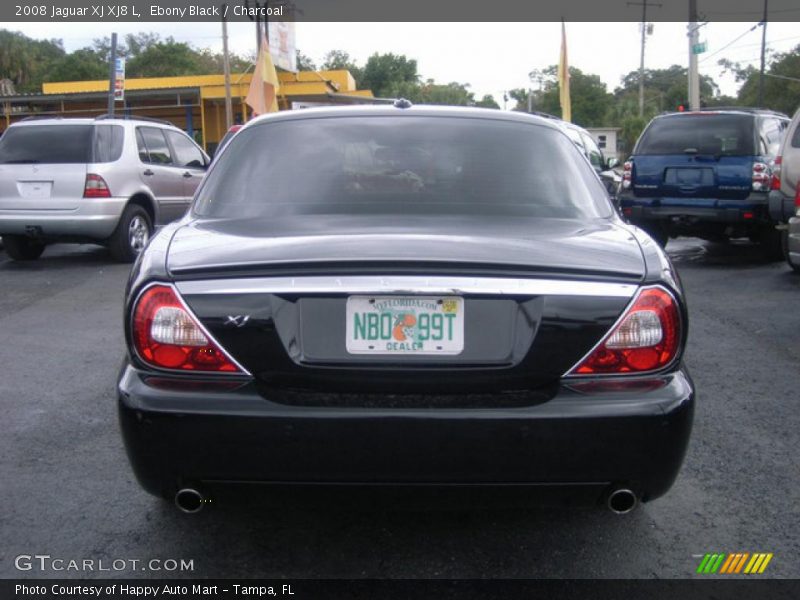 Ebony Black / Charcoal 2008 Jaguar XJ XJ8 L