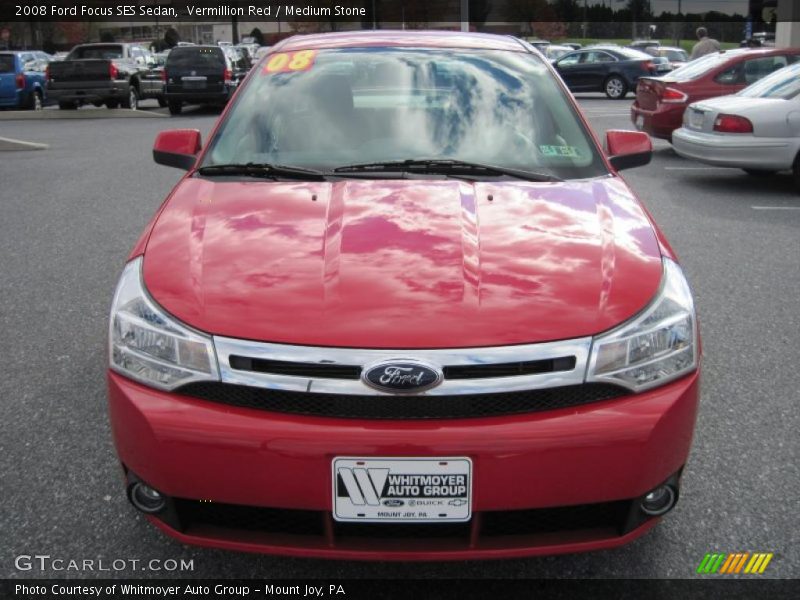 Vermillion Red / Medium Stone 2008 Ford Focus SES Sedan