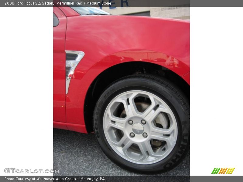 Vermillion Red / Medium Stone 2008 Ford Focus SES Sedan