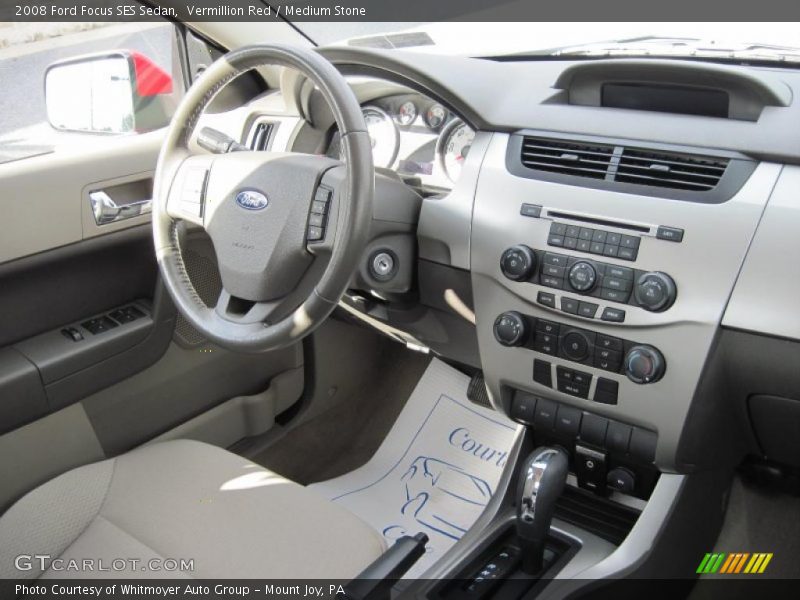 Vermillion Red / Medium Stone 2008 Ford Focus SES Sedan