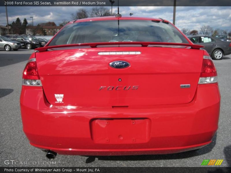 Vermillion Red / Medium Stone 2008 Ford Focus SES Sedan