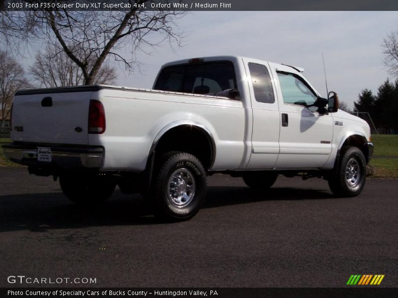 Oxford White / Medium Flint 2003 Ford F350 Super Duty XLT SuperCab 4x4