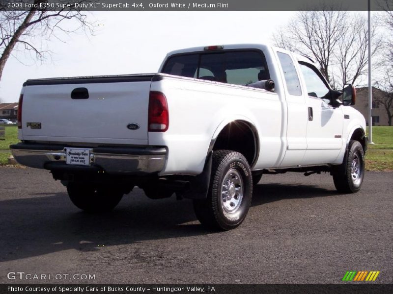 Oxford White / Medium Flint 2003 Ford F350 Super Duty XLT SuperCab 4x4