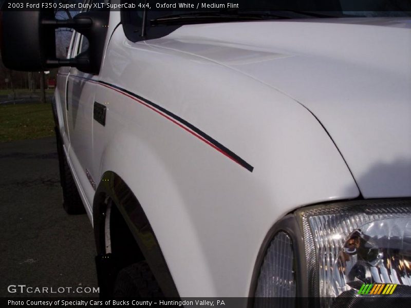 Oxford White / Medium Flint 2003 Ford F350 Super Duty XLT SuperCab 4x4