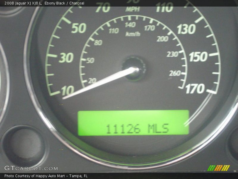 Ebony Black / Charcoal 2008 Jaguar XJ XJ8 L