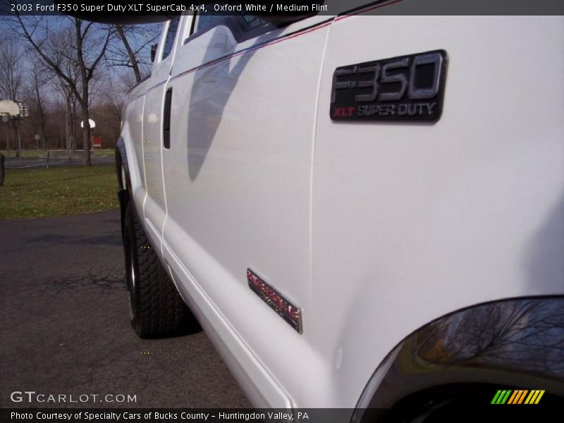 Oxford White / Medium Flint 2003 Ford F350 Super Duty XLT SuperCab 4x4
