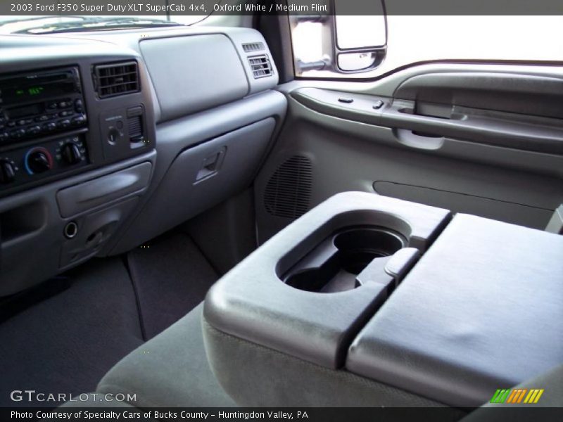 Oxford White / Medium Flint 2003 Ford F350 Super Duty XLT SuperCab 4x4