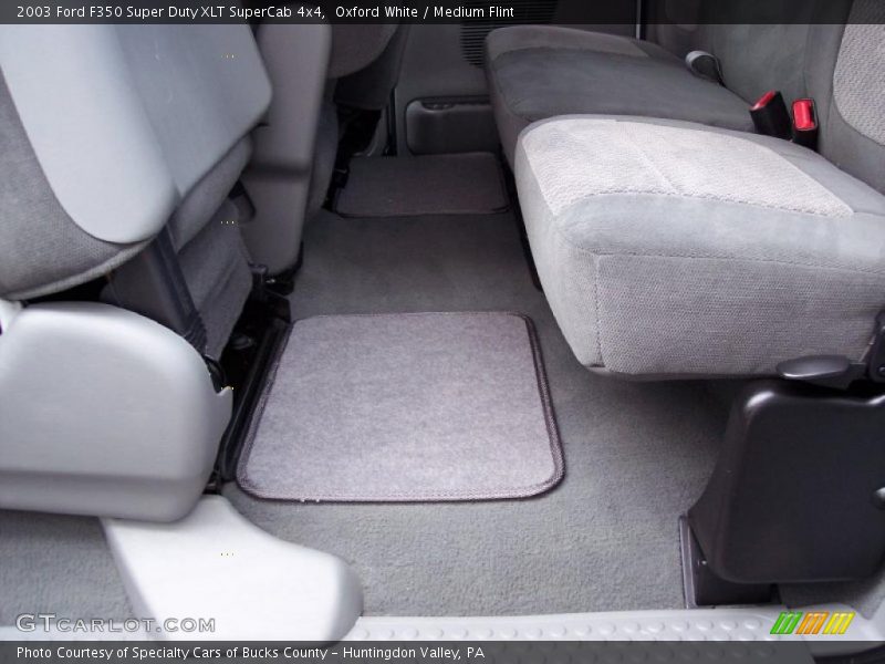 Oxford White / Medium Flint 2003 Ford F350 Super Duty XLT SuperCab 4x4