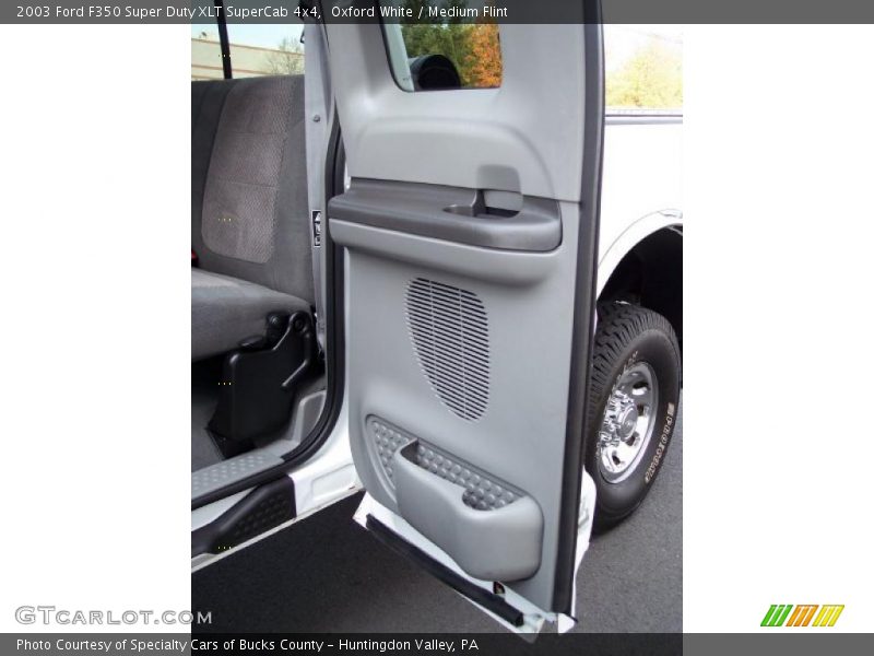 Oxford White / Medium Flint 2003 Ford F350 Super Duty XLT SuperCab 4x4