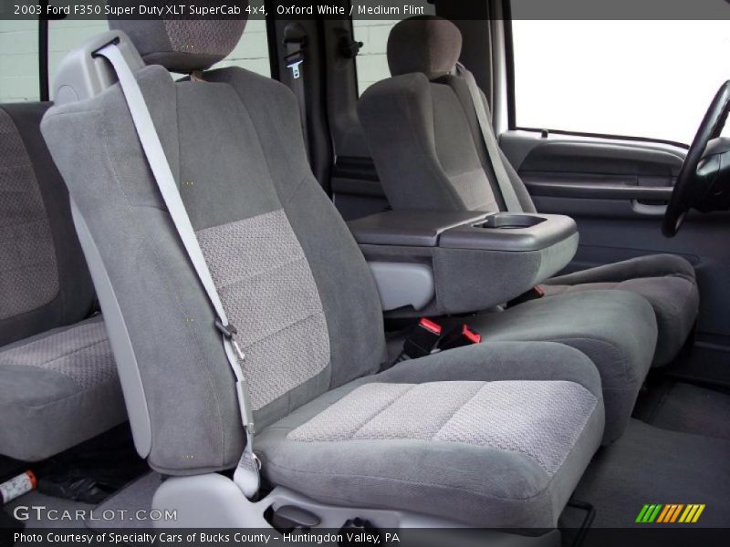  2003 F350 Super Duty XLT SuperCab 4x4 Medium Flint Interior