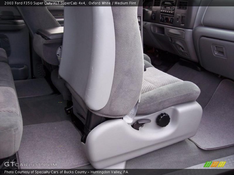 Oxford White / Medium Flint 2003 Ford F350 Super Duty XLT SuperCab 4x4