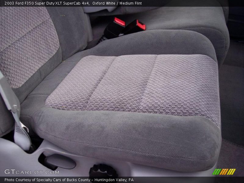 Oxford White / Medium Flint 2003 Ford F350 Super Duty XLT SuperCab 4x4