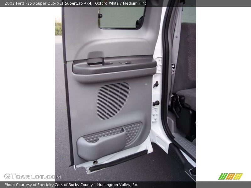 Oxford White / Medium Flint 2003 Ford F350 Super Duty XLT SuperCab 4x4