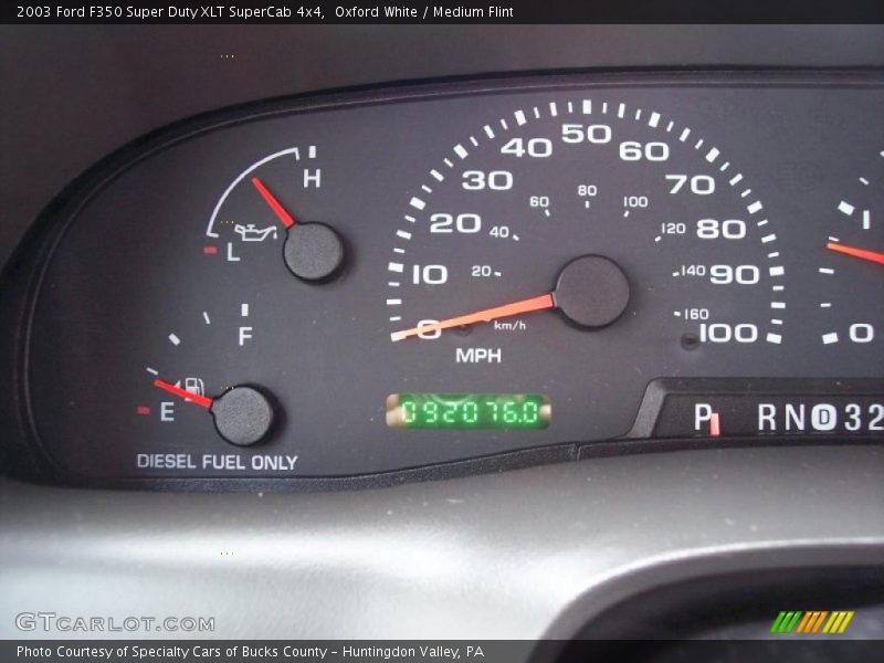 Oxford White / Medium Flint 2003 Ford F350 Super Duty XLT SuperCab 4x4