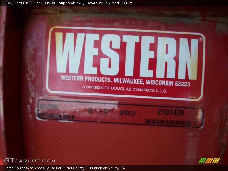 Oxford White / Medium Flint 2003 Ford F350 Super Duty XLT SuperCab 4x4