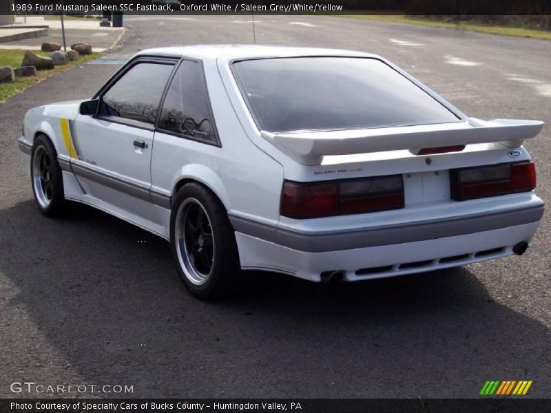  1989 Mustang Saleen SSC Fastback Oxford White