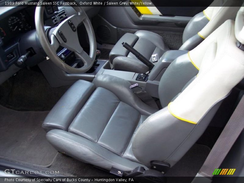  1989 Mustang Saleen SSC Fastback Saleen Grey/White/Yellow Interior