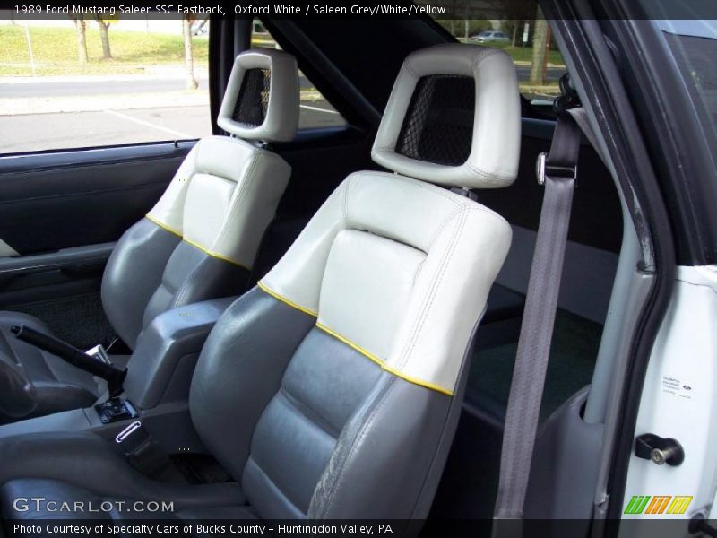  1989 Mustang Saleen SSC Fastback Saleen Grey/White/Yellow Interior