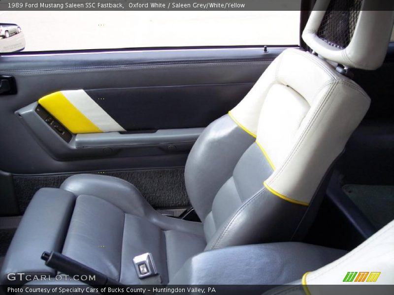  1989 Mustang Saleen SSC Fastback Saleen Grey/White/Yellow Interior