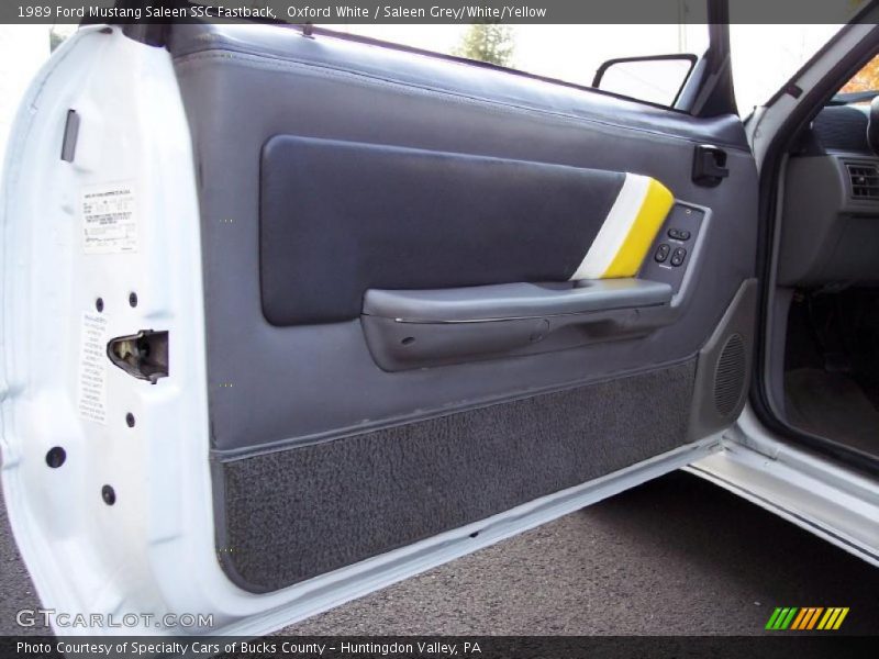 Door Panel of 1989 Mustang Saleen SSC Fastback