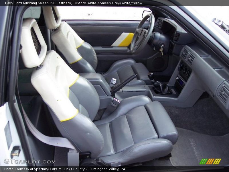  1989 Mustang Saleen SSC Fastback Saleen Grey/White/Yellow Interior