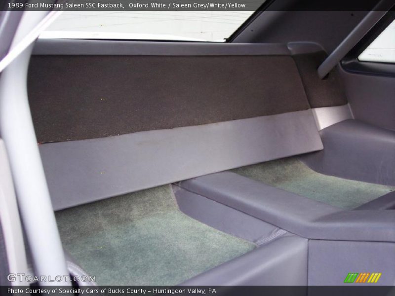  1989 Mustang Saleen SSC Fastback Saleen Grey/White/Yellow Interior